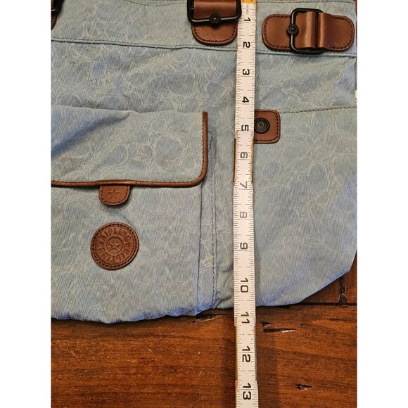 Kipling art tote blue red cotton blend handbag - Picture 12 of 13